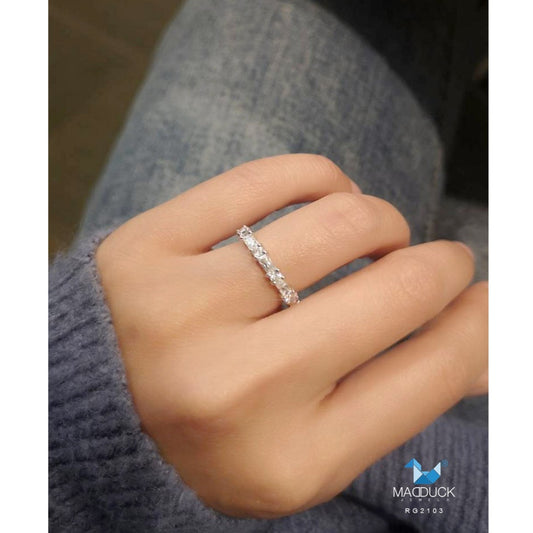 Women's ring – CZ in 925 silver by Madduck Jewels