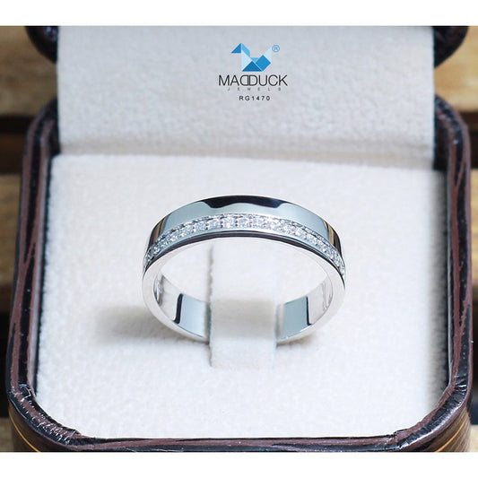 Unisex / male / female ring – CZ in 925 silver by Madduck Jewels