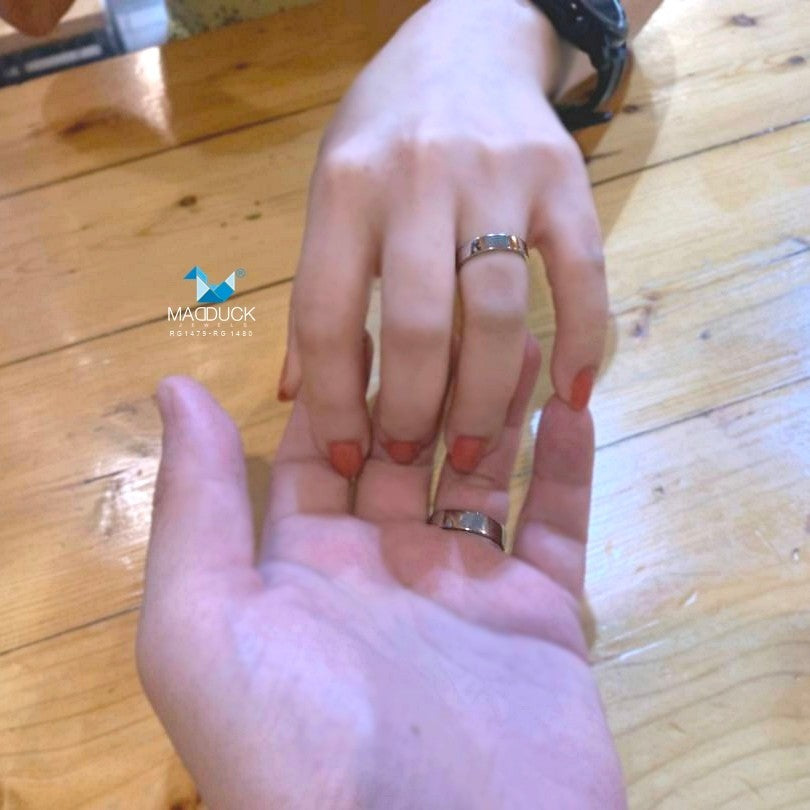 Couple ring set – CZ in 925 silver by Madduck Jewels