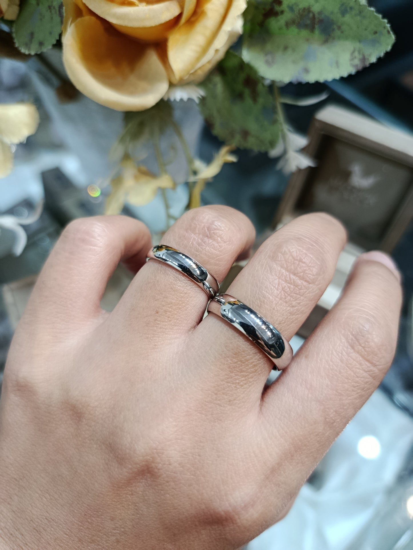 Madduckjewels แหวนเงินแท้ ชุบโรเดียม RG1405-RG1406