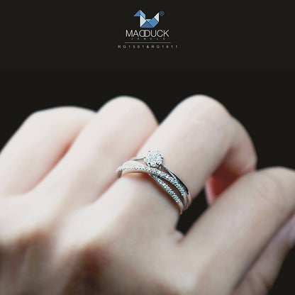 Cubic Zirconia / Sterling Silver 925 Ring / Rhodium plated Nickel-Free / MadDuckJewels RG1611-RG1501
