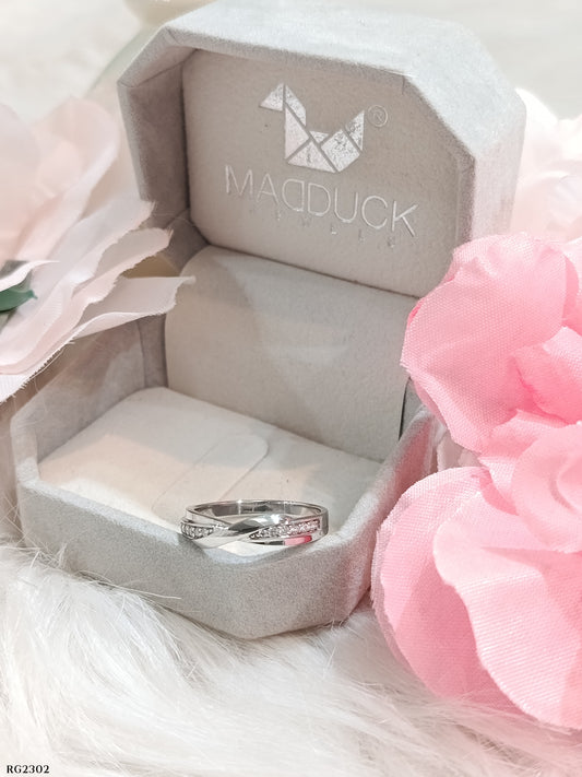 Cubic Zirconia / Sterling Silver 925 Ring / Rhodium plated Nickel-Free / MadDuckJewels RG2302
