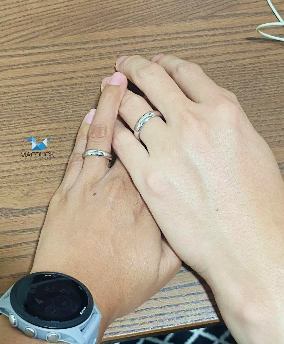 Madduckjewels แหวนเงินแท้ ชุบโรเดียม RG1405-RG1406