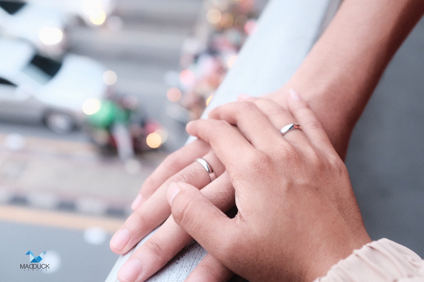 Madduckjewels แหวนเงินแท้ ชุบโรเดียม RG1405-RG1406