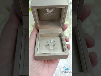 Madduckjewels แหวนเงินแท้ เพชร CZ ชุบโรเดียม RG1561