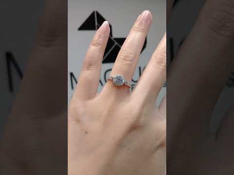 Madduckjewels แหวนเงินแท้ เพชร CZ ชุบโรเดียม RG1635