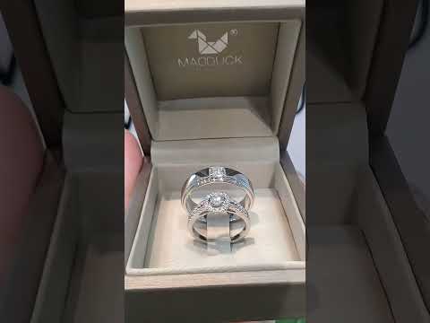 Madduckjewels แหวนเงินแท้ เพชร CZ ชุบโรเดียม RG1418-RG1531