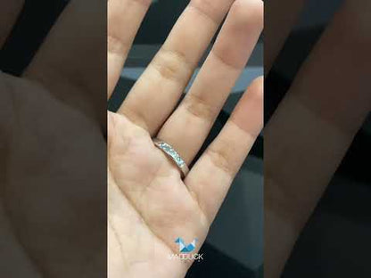 0.50 Cts Cubic Zirconia / Sterling Silver 925 Ring / Rhodium plated Nickel-Free / MadDuckJewels RG1308