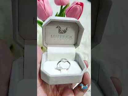 Cubic Zirconia / Sterling Silver 925 Ring / Rhodium plated Nickel-Free / MadDuckJewels RG1557