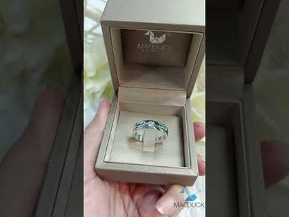 Madduckjewels แหวนเงินแท้ เพชร CZ ชุบโรเดียม RG1520