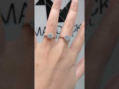 Madduckjewels แหวนเงินแท้ เพชร CZ ชุบโรเดียม RG1622