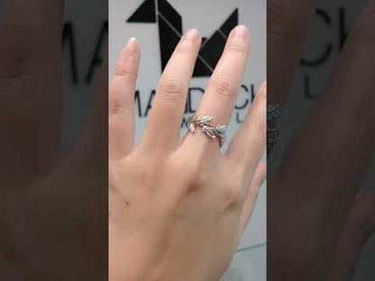Madduckjewels แหวนเงินแท้ เพชร CZ ชุบโรเดียม RG1701