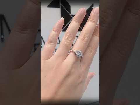 Madduckjewels แหวนเงินแท้ เพชร CZ ชุบโรเดียม RG1563
