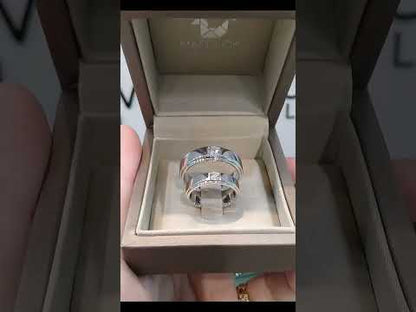 Madduckjewels แหวนเงินแท้ เพชร CZ ชุบโรเดียม RG1418-RG1419
