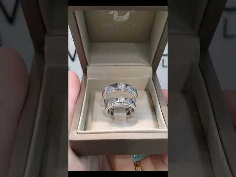 Madduckjewels แหวนเงินแท้ เพชร CZ ชุบโรเดียม RG1418-RG1419