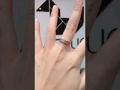 Madduckjewels แหวนเงินแท้ เพชร CZ ชุบโรเดียม RG1451