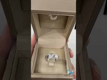 Madduckjewels แหวนเงินแท้ เพชร CZ ชุบโรเดียม RG1507