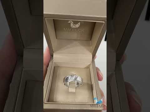 Madduckjewels แหวนเงินแท้ เพชร CZ ชุบโรเดียม RG1507