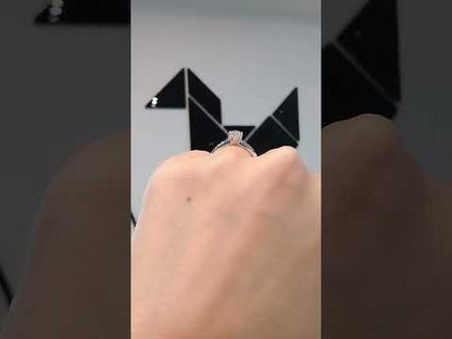 Madduckjewels แหวนเงินแท้ เพชร CZ ชุบโรเดียม RG1544