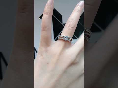 Madduckjewels แหวนเงินแท้ เพชร CZ ชุบโรเดียม RG1567