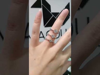 1.00 Cts Cubic Zirconia / Sterling Silver 925 Ring / Rhodium plated Nickel-Free / MadDuckJewels RG1903