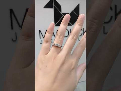 Madduckjewels แหวนเงินแท้ เพชร CZ ชุบโรเดียม RG1446