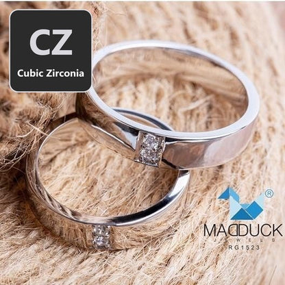 Couple ring set – CZ in 925 silver by Madduck Jewels