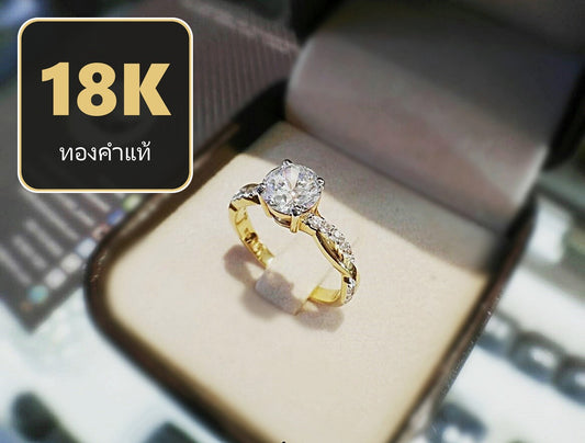 Women's ring – CZ in 9K white gold by Madduck Jewels