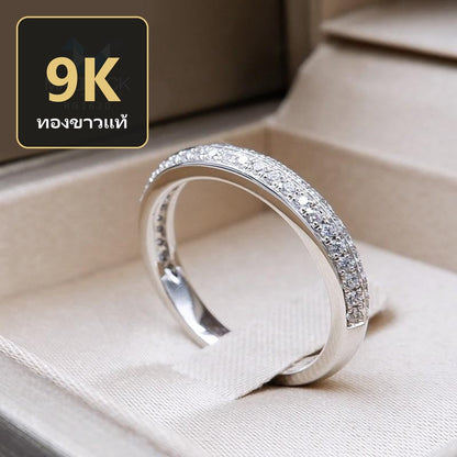 Women's ring – CZ in 9K white gold by Madduck Jewels