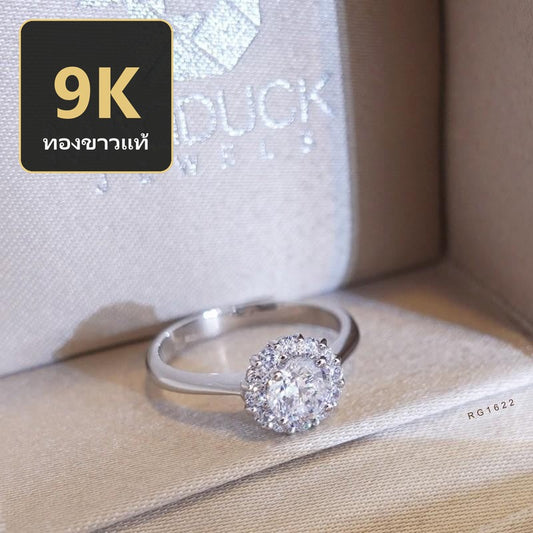 Women's ring – CZ in 9K white gold by Madduck Jewels