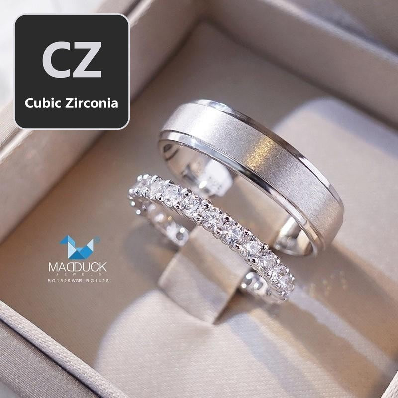Couple ring set – CZ in 925 silver by Madduck Jewels