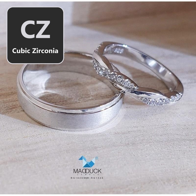 Couple ring set – CZ in 925 silver by Madduck Jewels