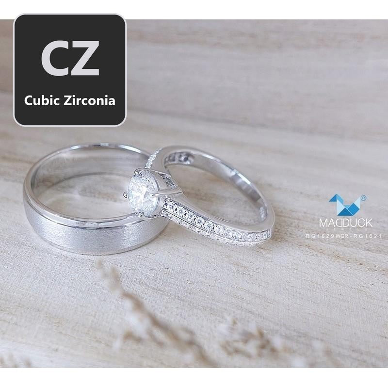 Couple ring set – CZ in 925 silver by Madduck Jewels