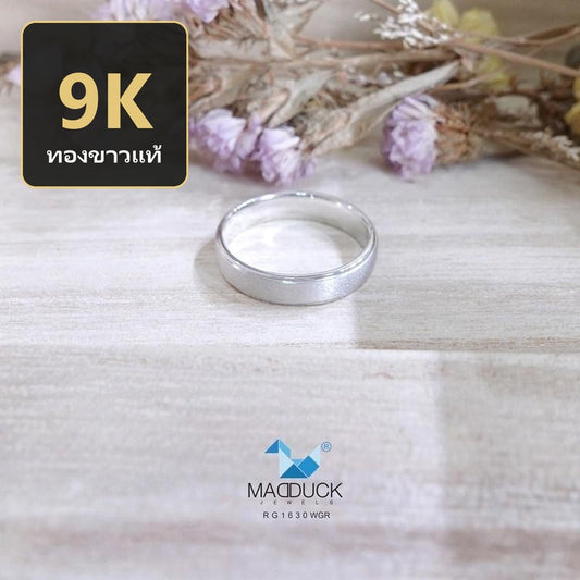 Unisex / male / female ring – CZ in 9K white gold by Madduck Jewels