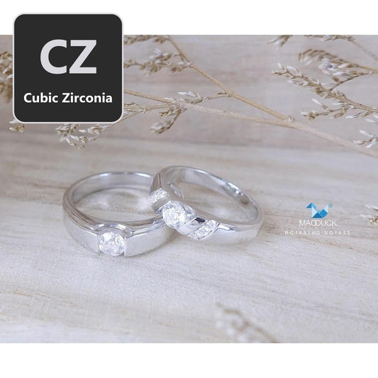 Couple ring set – CZ in 925 silver by Madduck Jewels