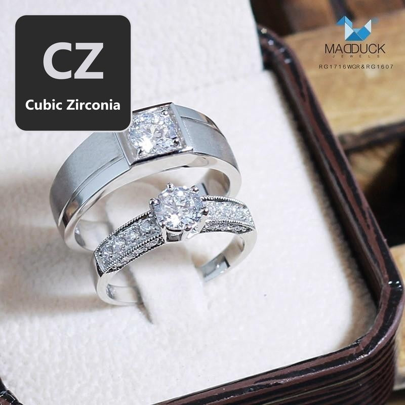 Couple ring set – CZ in 925 silver by Madduck Jewels
