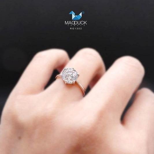 Women's ring – CZ in 925 silver by Madduck Jewels