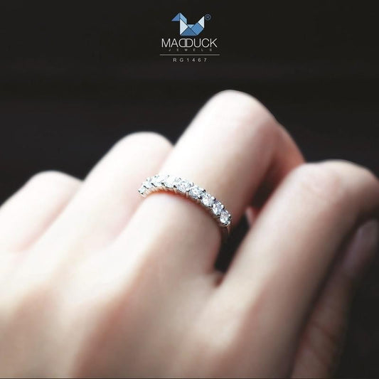 Women's ring – CZ in 925 silver by Madduck Jewels
