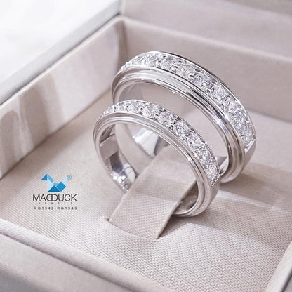 Couple ring set – CZ in 925 silver by Madduck Jewels