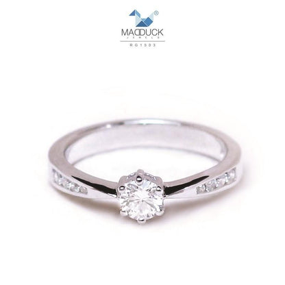 Couple ring set – CZ in 925 silver by Madduck Jewels
