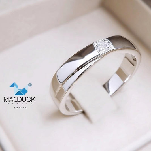 Couple ring set – CZ in 925 silver by Madduck Jewels