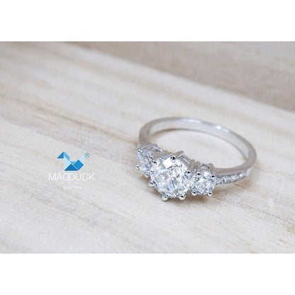 Couple ring set – CZ in 925 silver by Madduck Jewels