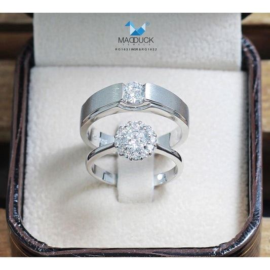 Couple ring set – CZ in 925 silver by Madduck Jewels