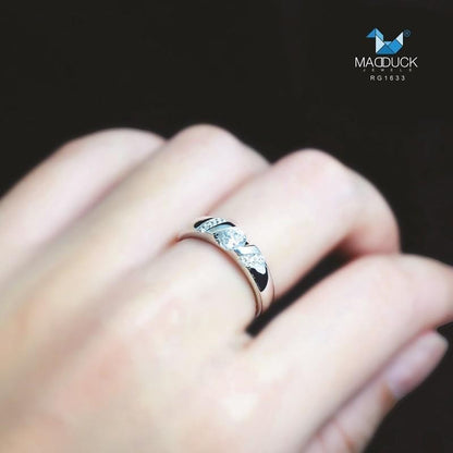 Couple ring set – CZ in 925 silver by Madduck Jewels
