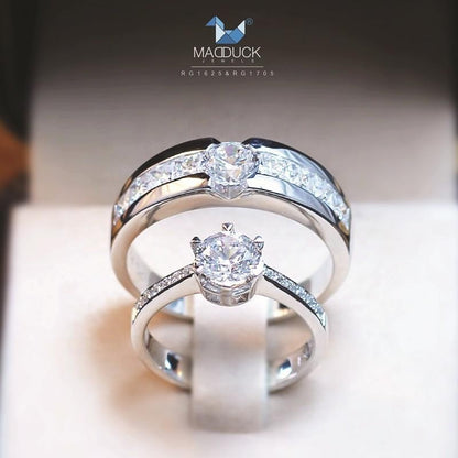Couple ring set – CZ in 925 silver by Madduck Jewels