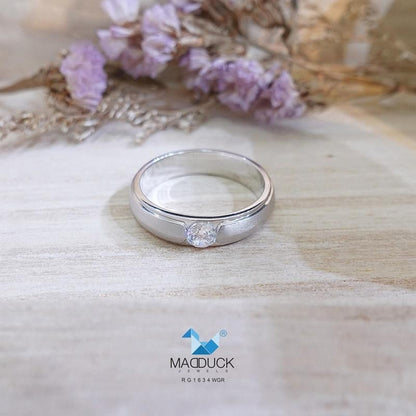 Couple ring set – CZ in 925 silver by Madduck Jewels