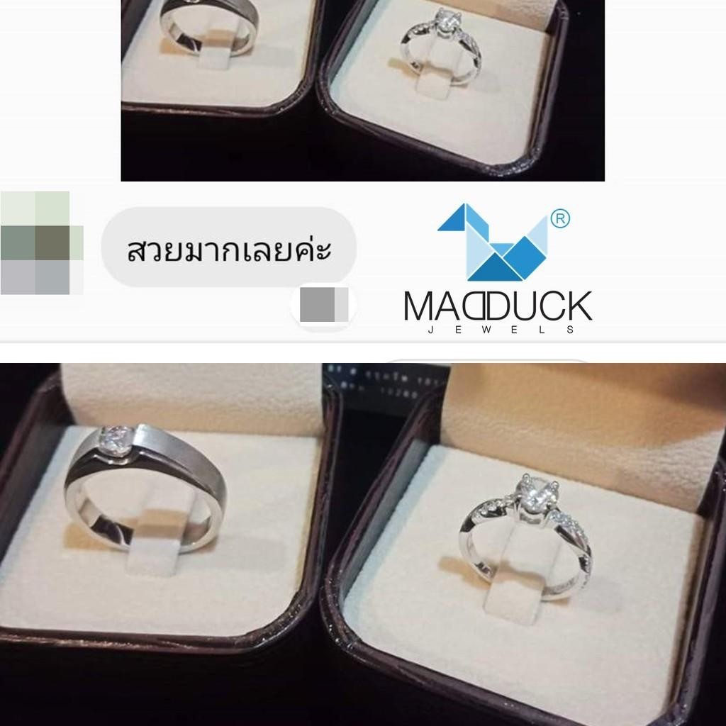 Couple ring set – CZ in 925 silver by Madduck Jewels
