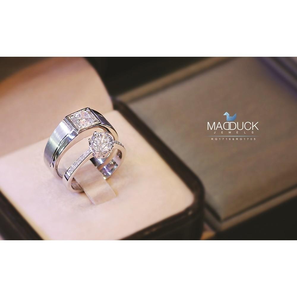 Couple ring set – CZ in 925 silver by Madduck Jewels