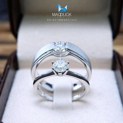 Couple ring set – CZ in 925 silver by Madduck Jewels