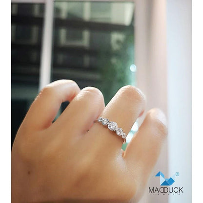 Couple ring set – CZ in 925 silver by Madduck Jewels